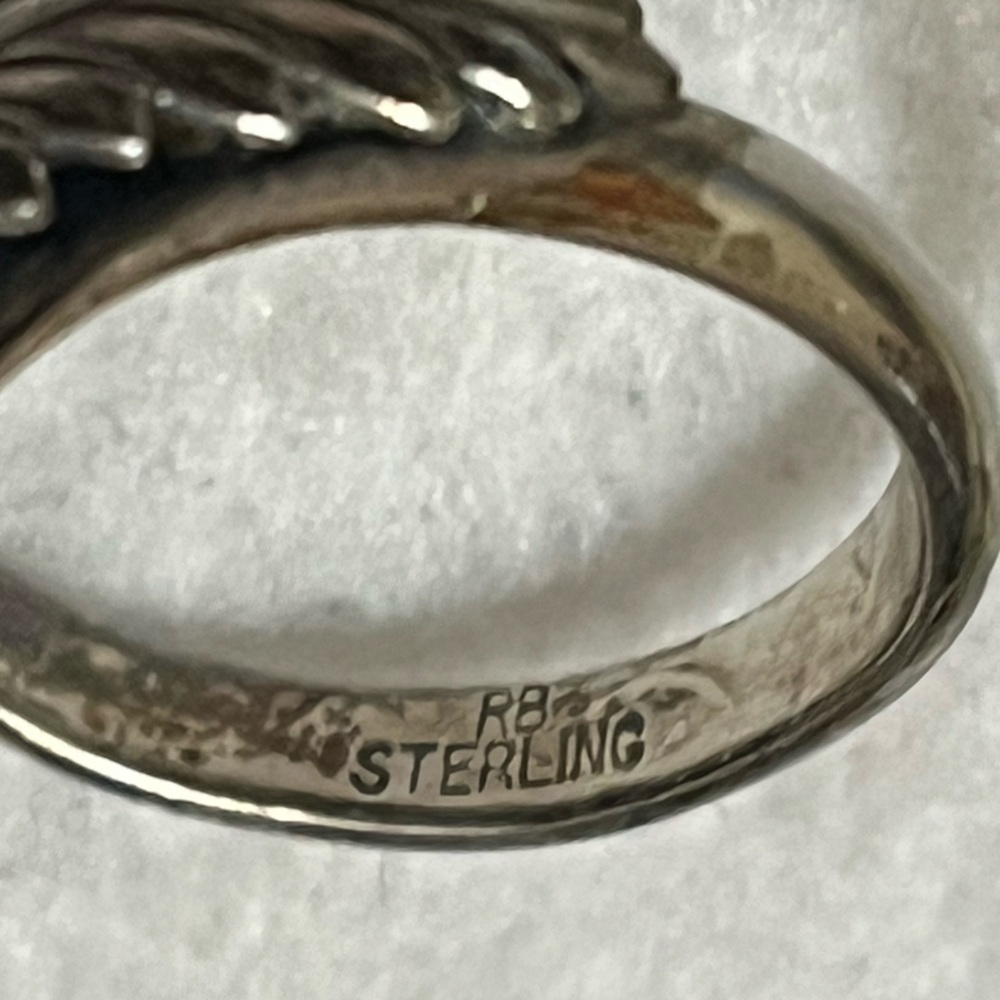 RB Sterling Native American Turquoise Ring - Picture 7 of 14